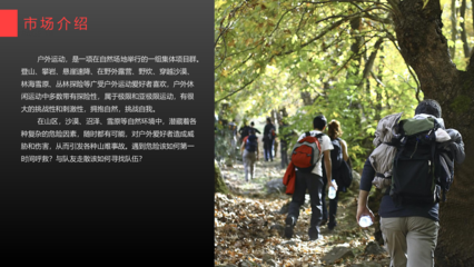户外旅游安排必备产品方案