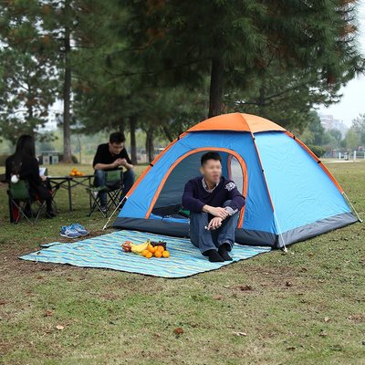 帐篷露营便携双人户外全自动郊游旅游 手抛速开帐篷_露营帐篷_www.zuo3.com